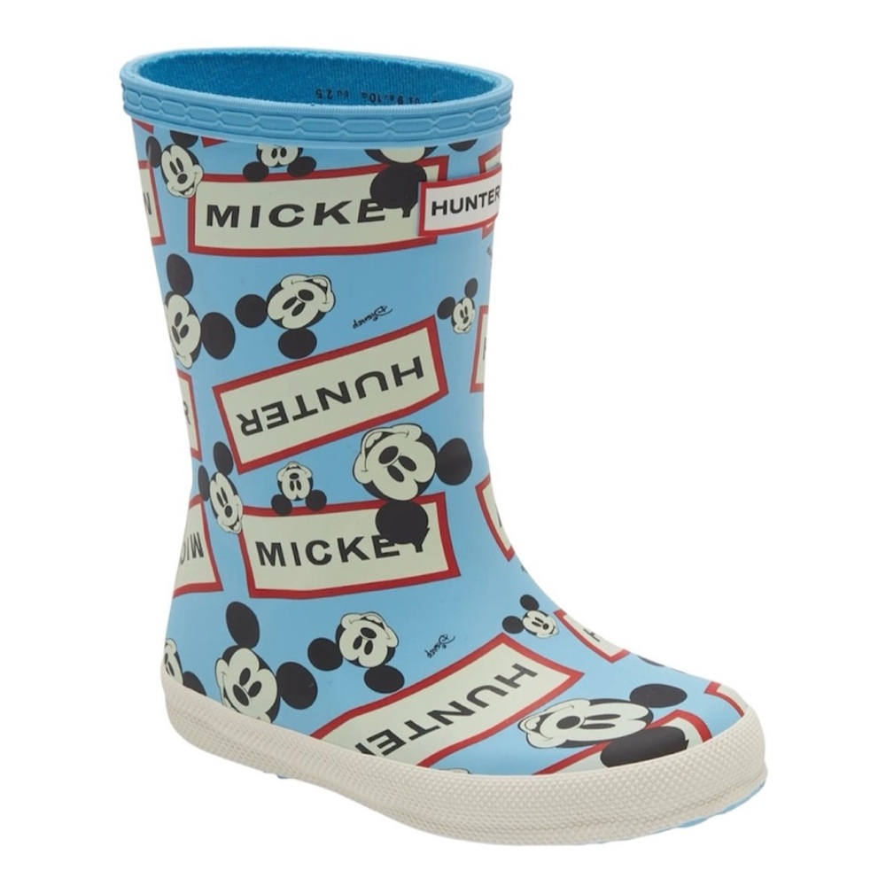 Hunter Blue Mickey Mouse Kids' Rain Boots